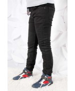 Утеплённые,чёрные,Котоновые брюки ДЖОГГЕРЫ для мальчиков .Размеры 116-146 см.Фирма GRACE.Венгрия Фото 1